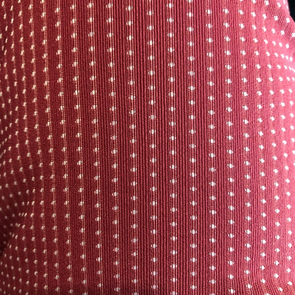 High Waist Slim Fit Pink Polka Dots Work Pants - Picture 6 of 7